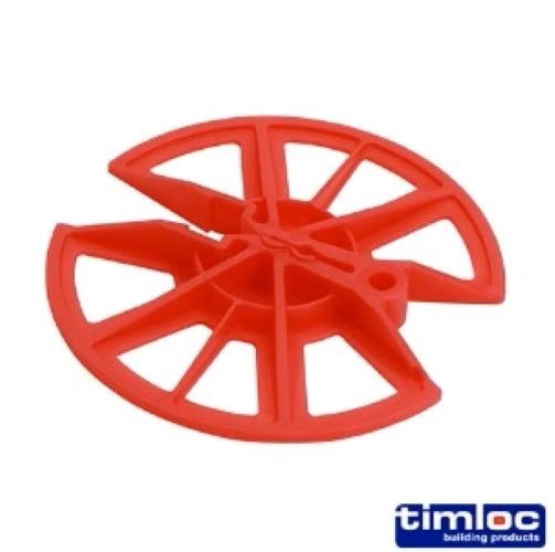 Insulation Retaining Discs Red 80mm Timco 250 Pcs Plastic Cavity Wall Tie