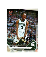 Cam Ward 2025 Bowman NOW signed autograph basketball card MSU Spartans Double!