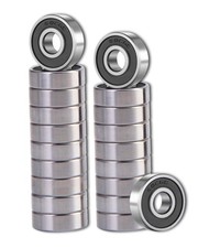 20 Pcs 608 2RS Ball Bearings 8x22x7mm Double Sealed Deep Groove Bearings