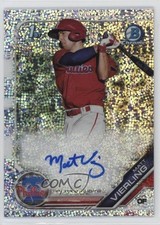 2019 Bowman Chrome Prospect Speckle Refractor /299 Matt Vierling Auto x2o