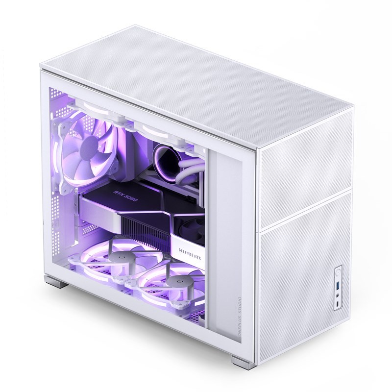 6970620552484 Jonsbo D31 MESH Micro-ATX Case, Tempered Glass - white Jonsbo