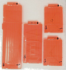 Nerf Accessories Lot of 4 N-Strike 6 - 10 - 18 Ammo Dart Magazine Clips