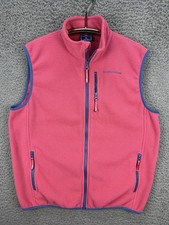 Vineyard Vines Vest Girls XL Pink Grid American Flag Full Zip Preppy Kids Youth