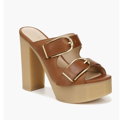 NEW Veronica Beard Garrick Platform Sandal Tan Brown Sz 9