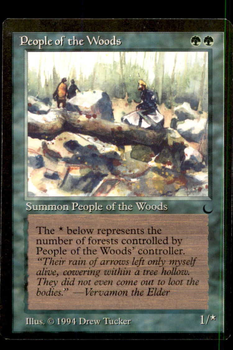 MTG People of the Woods LP Light Play The Dark [5154]
