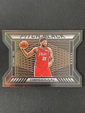 Joel Embiid 2020-21 Panini Obsidian Pitch Black Electric Etch Orange /35 #3