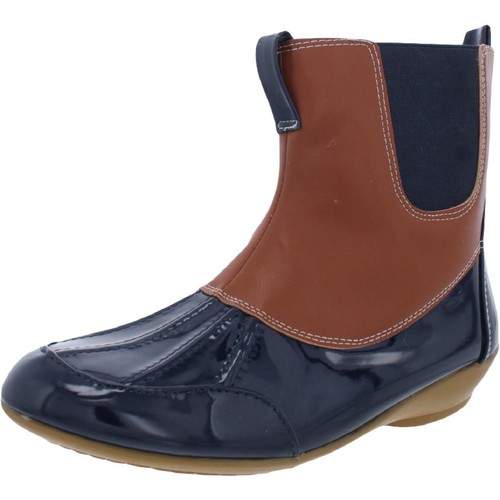 Beacon Womens Splish Splash Navy Rain Boots Shoes 6 Narrow (AA,N) BHFO 3045 - Picture 1 of 3