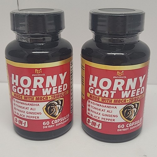Complément Alimentaire Homme - Horny Goat Weed, Maca, Tribulus (30 à 120 Caps) - Libido & énergie