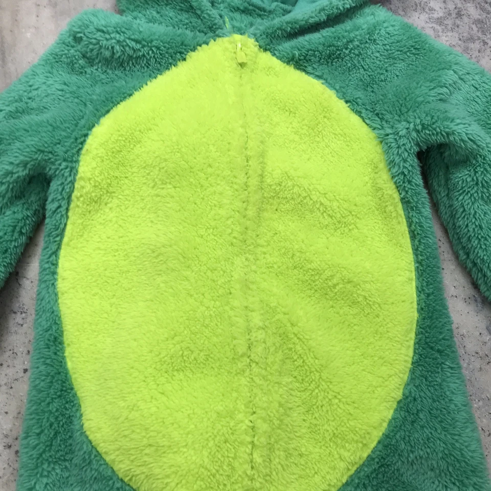 Antiguo Disfraz de Dinosaurio Verde Marino Halloween - Niño Pequeño - 5T - Una Pieza Cremallera Frontal Foto 4 de 4