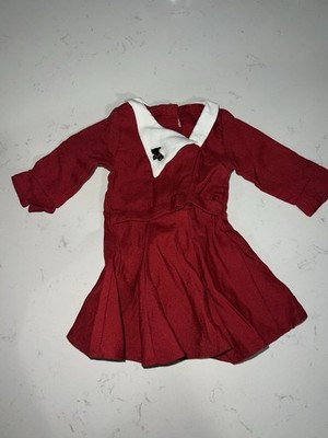 American Girl Doll Kit Kittredge Christmas Dress Red Scottie Dog Holiday  Outfit | eBay