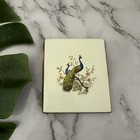 Colibri Park Lane Vintage Mid Century Cigarette Card Case Peacock Birds Gold