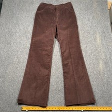 Vintage Levi Brown Corduroy Flare Pants Men Size 36x34 Fits 28x31 