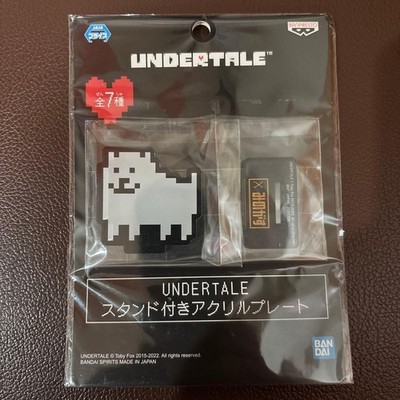 Undertale Stand Acrylic Plate 14+ Limited Prize Item Cardboard Rabbit Dog