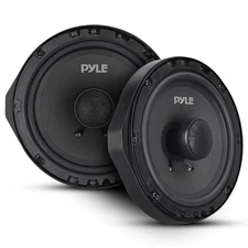 Pyle Two-Way Coaxial Speaker Systems - One Pair 6.5'' Two-Way 300 Watts w/ 4 Ohm