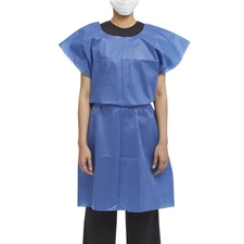 Graham Medical Disposable Adult Nonwoven (Linen-Like) Exam Gown 50 Ct