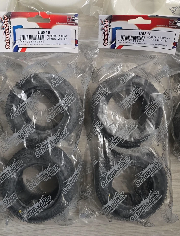 Konvolut an Reifen,Einlagen,Felgen 1:10 Truggy Asso,Schumacher,GM Neu - Bild 3 von 4