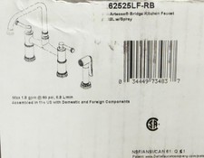 Brizo Artesso 62525LF-RB Bridge Kitchen Faucet,Venetian Bronze READ 