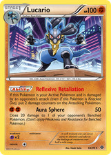 LUCARIO 64/99 RARE HOLO NEXT DESTINIES POKEMON HEAVILY PLAYED on eBay