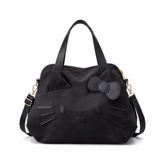 Authentic Sanrio Hello Kitty 2025 New Spacious Tote Bag Large Black Travel Bag