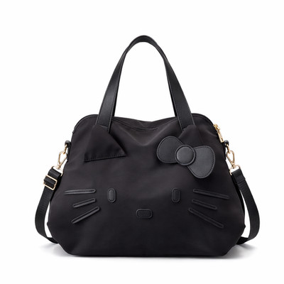 Authentic Sanrio Hello Kitty 2025 New Spacious Tote Bag Large Black Travel Bag