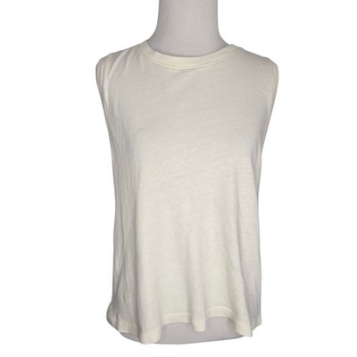 Jenni Kayne Easy Tank Quiet Luxury Ivory Minimalist Soft Girl Euro Women Small