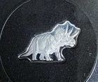 Pan Silver Triceratops Dinosaur 5 gram Silver bar in box