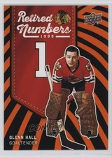 2025 Chicago Blackhawks Centennial Retired Numbers High Decibel Glenn Hall uf7