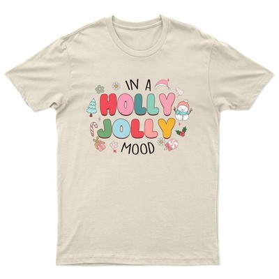 In A Holly Jolly T-Shirt Unisex Geschenk Retro Saisonal Lustig Weihnachten...