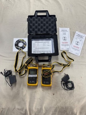 Dual Owl Zoom II Fiber Optic Optical Power Meter & Light Source Kit w/ Chargers