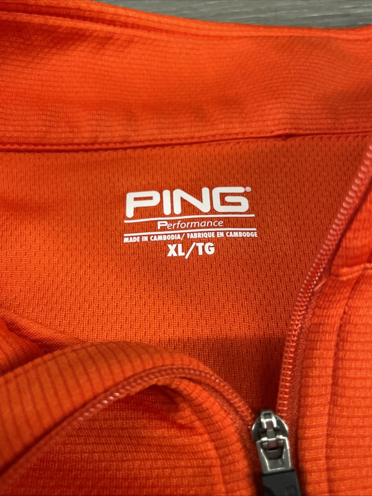 PING Performance 1/4 Zip Pullover Orange SensorCo… - image 5