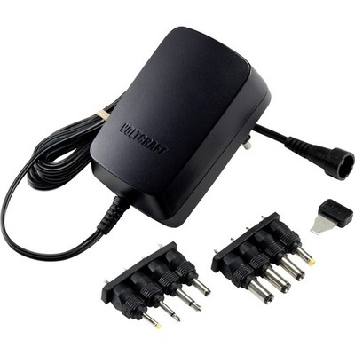 VOLTCRAFT VC-11258700 Steckernetzteil, einstellbar 3 V/DC, 4.5 V/DC, 5 V/DC, ...