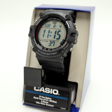 NEW Casio AE-1500WH, Black Chronograph Watch, 5 Alarms, 10 Year Battery