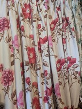 Designers Guild HUGELY WIDE Long Lined Door/BAY Window Curtains 79" L X 306" W