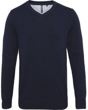 Men´s Cotton Blend V Neck Sweater Herren Pullover | Asquith & Fox | AQ042