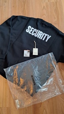 VETEMENTS Security Pullover Sweater Techno Club - NEU 590 Euro L-XL