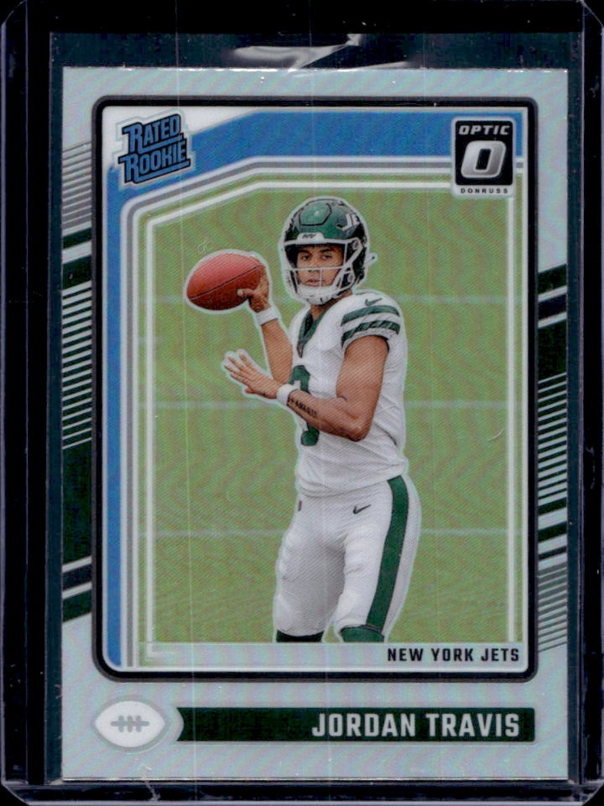 2024 Panini Donruss Optic Jordan Travis Holo Rated Rookie #260 Jets