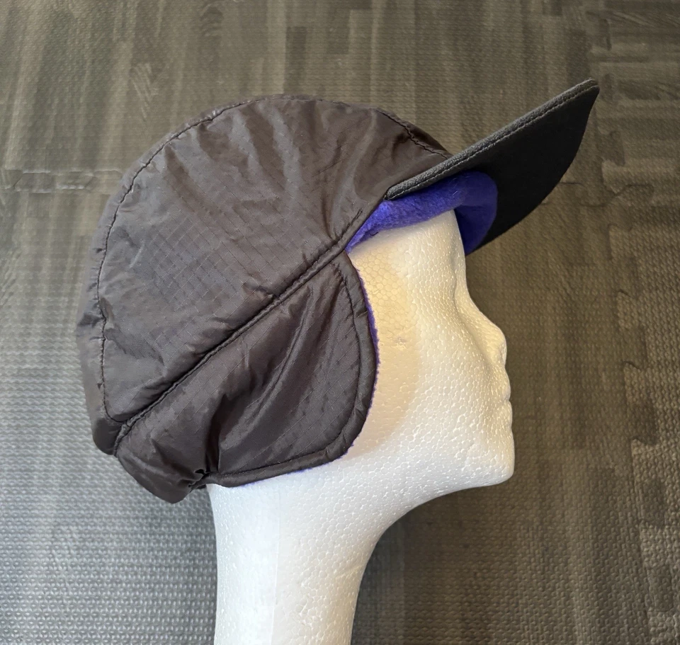 LL Bean XL Black Gortex Trapper Hat Fleece Lined Ear Covers Polartec Made in USA - Image 3 of 4