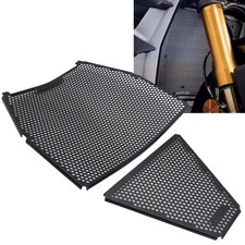 Motorcycle Black Radiator Grille Cover For DUCATI PANIGLE V4 / S V4 2018-2021 19