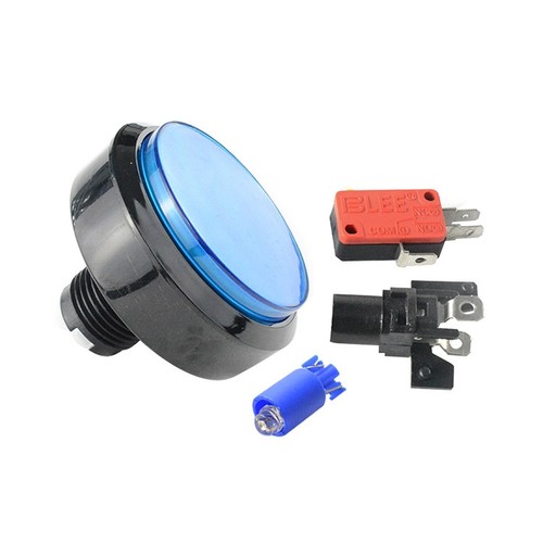 5 Colors Arcade 60MM Round Push Button Illumilated LED Light With Microswitch a - Picture 20 of 21