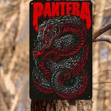 Pantera Band Vintage Heavy Rock Tin Metal Signs Home Décor Wall Art 8x12 