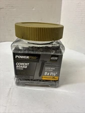 Power Pro Cement Board Screws  # 9 x 1-5/8" 575 pieces Wafer Head