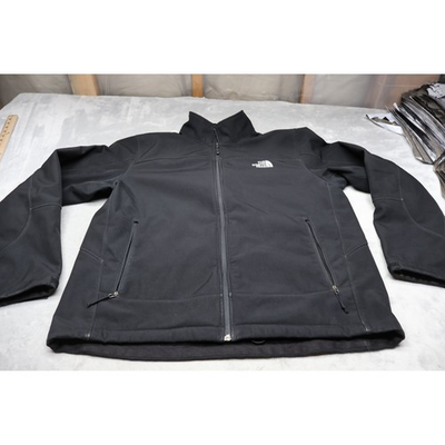 #ad North Face Jacket Mens XL Black Apex Canyonwall Softshell Fleece Lined Full Zip $38.58