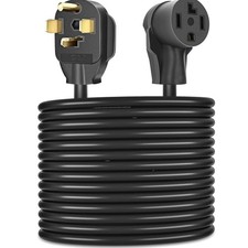 Dryer Extension Cord 4 Prong, 30 Amp NEMA 14-30P to 14-30R Extension Cord for...