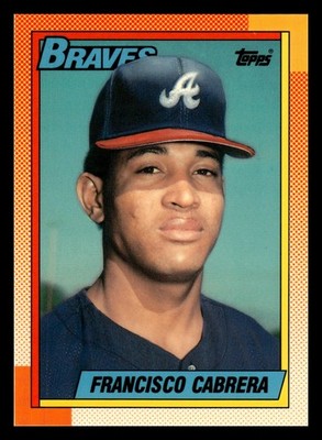 1990 Topps Tiffany Limited Ed #254 Francisco Cabrera Atlanta Braves Box Fresh!