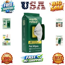 Pet Wipes for Dogs and Cats, Hypoallergenic, 3-in-1 Cleaning, Deodorizing and...