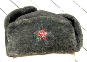 WWII-Post Soviet Russian USSR Ushanka Winter Cap