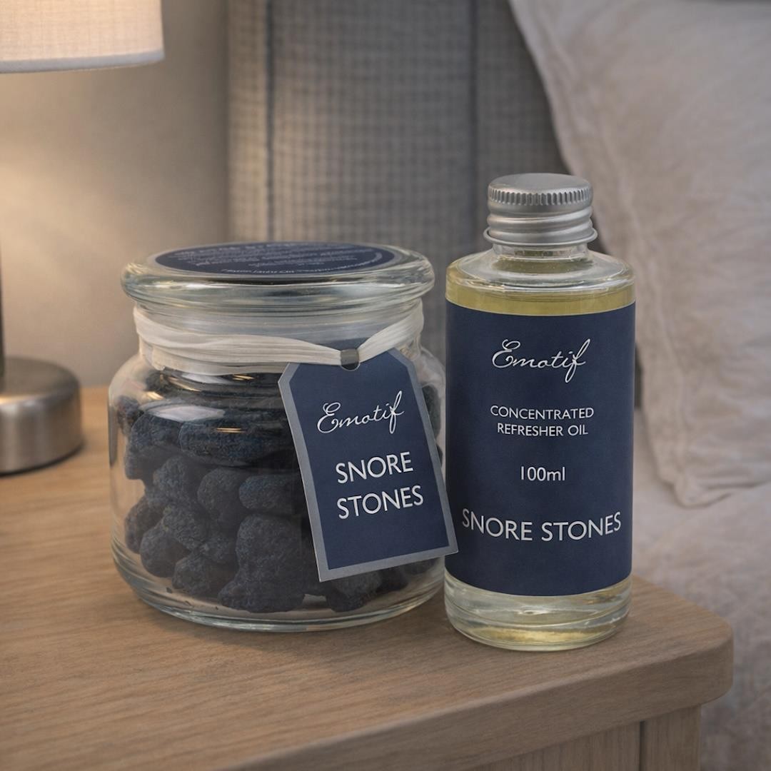 Snore Relief Gift Set Aroma Stones Refresher Oil Clear Sinus Breathing Sleep
