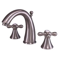 Kingston Brass KS297.AX Naples 1.2 GPM Widespread Bathroom Faucet - Nickel
