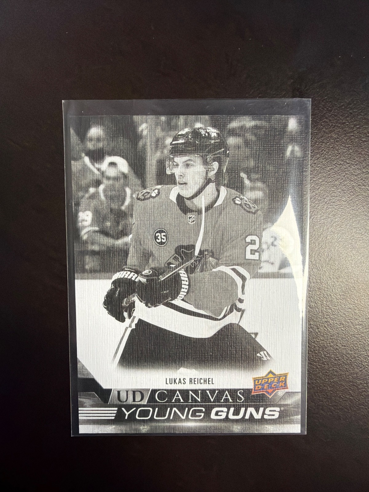 2022-23 UD Series 1 - UD Canvas Young Guns Lukas Reichel #C110 Black & White