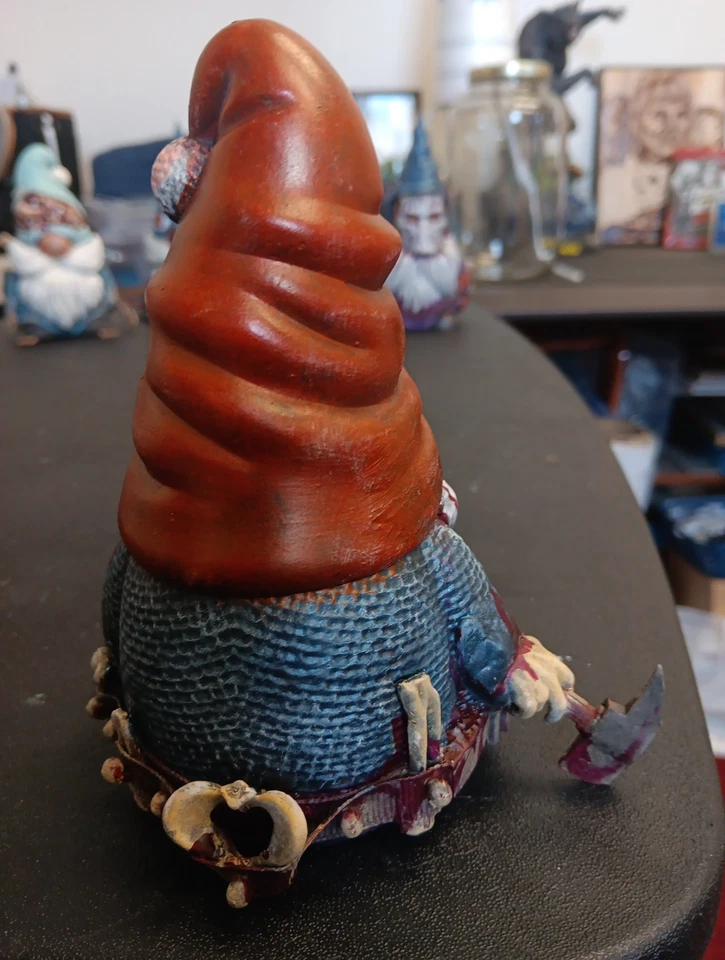 Horror Gnomes for Garden One Of A Kind Custom Made Gnome Outdoor/Indoor New Foto 3 de 4